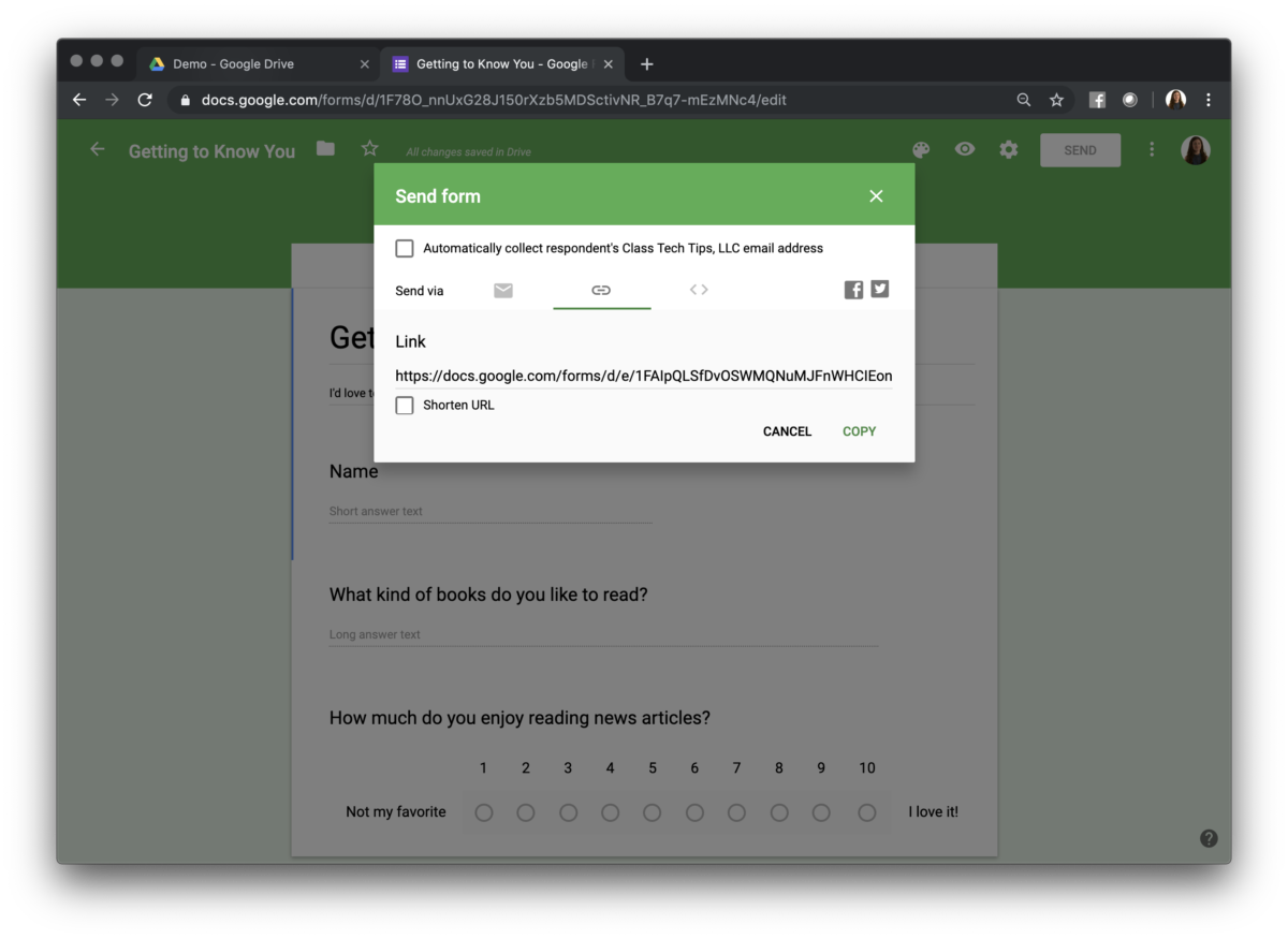 How to Link Google Forms to QR Codes - Class Tech Tips