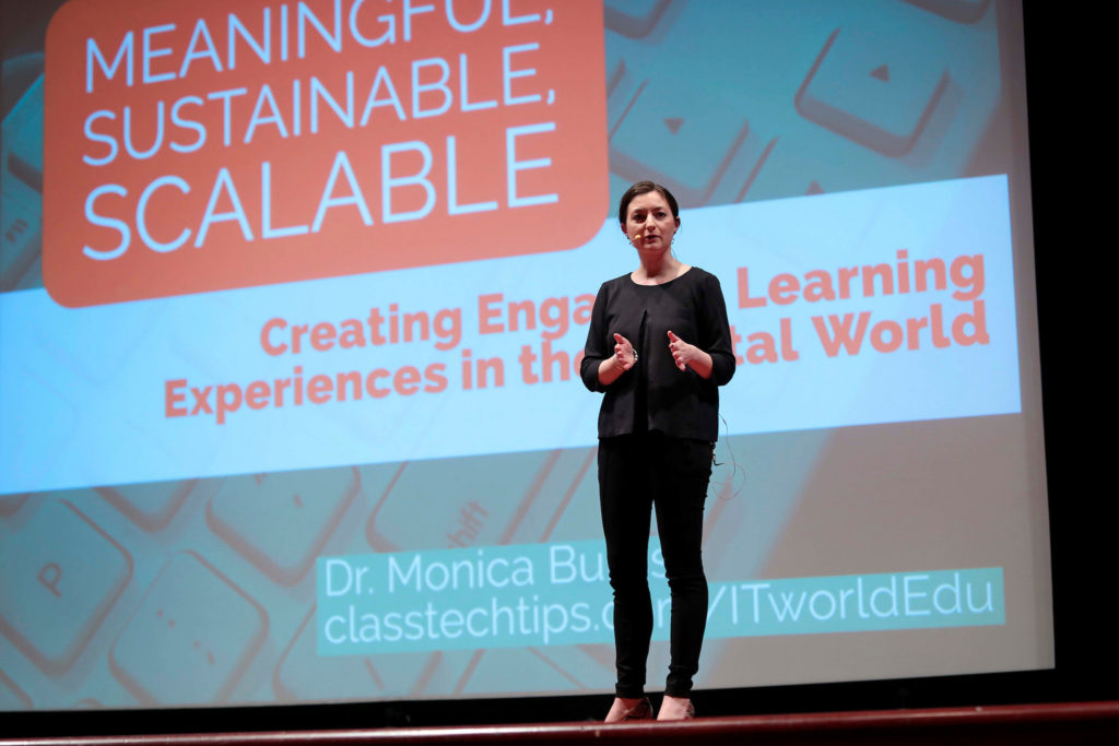 EdTech Expert Monica Burns speaking at ITWorldEDU