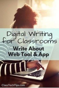 Digital Writing for Classrooms- Write About Web Tool & App-min
