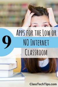 9 Apps for the Low or NO Internet Classroom -min