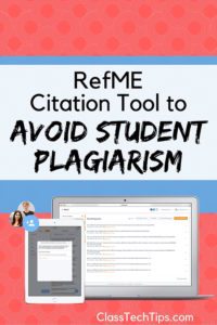 RefME Citation Tool to Avoid Student Plagiarism