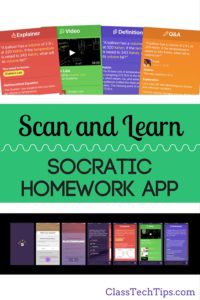 Scan and Learn with the Socratic Homework App