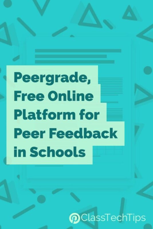 Peergrade, Free Online Platform for Peer Feedback in Schools
