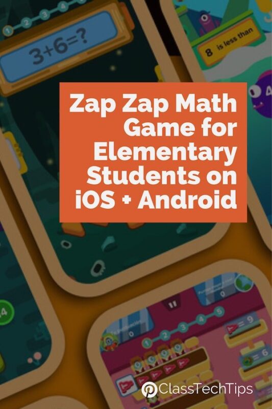 Zap Zap Math Game for Elementary Students on iOS + Android