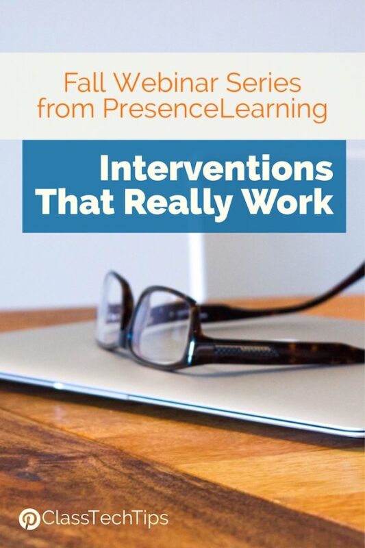 Fall Webinar Series from PresenceLearning Interventions That Really Work