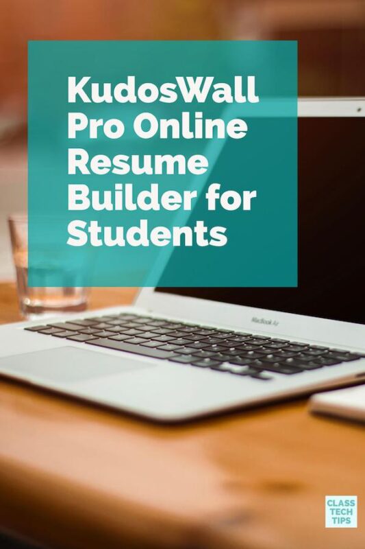 KudosWall Pro Online Resume Builder for Students 1