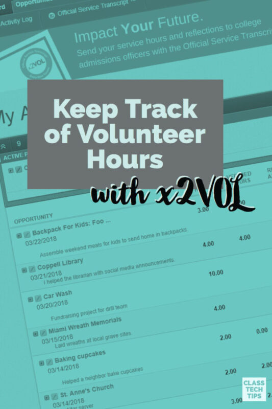 Keep Track of Volunteer Hours with x2VOL