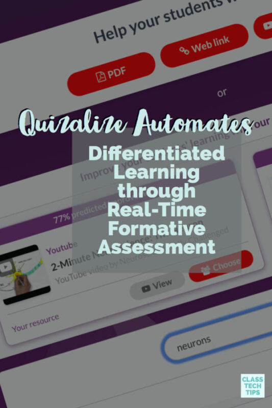 Quizalize Automates Differentiated Learning through Real-Time Formative Assessment