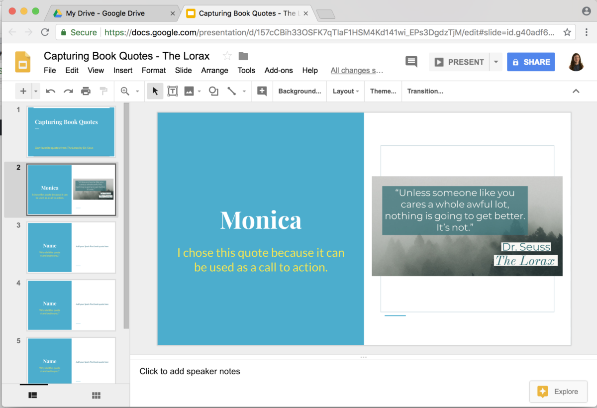 Sharing Adobe Spark Creations with Google Slides Class Tech Tips