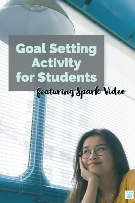 Learn about how to set up a goal setting activity to students. This activity is perfect for students of all ages and uses the free Spark Video tool.