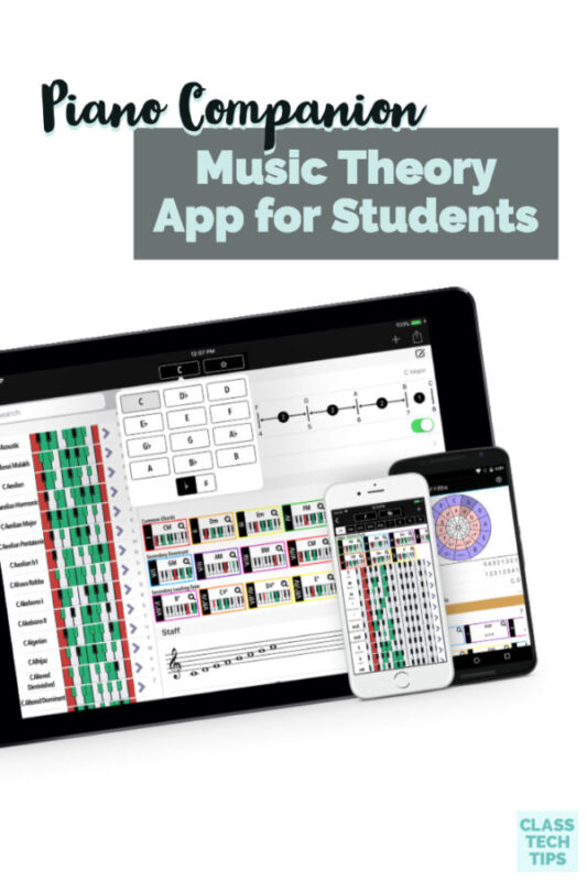 This music theory app has features you can use in the music classroom with students of all ages. It is compatible with lots of phones and tablets too!