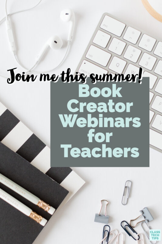 Join me this summer for a series of ten special Book Creator webinars for teachers. These events are free to join and we can't wait to share with you!