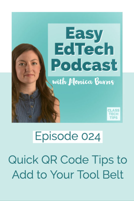In this episode we’ll focus on simple tips for using QR codes that all pack a punch no matter what age group or subject you work with this school year.. You’ll hear about tips and strategies for differentiating instruction, distributing materials, and keeping families up to date on classroom activities!