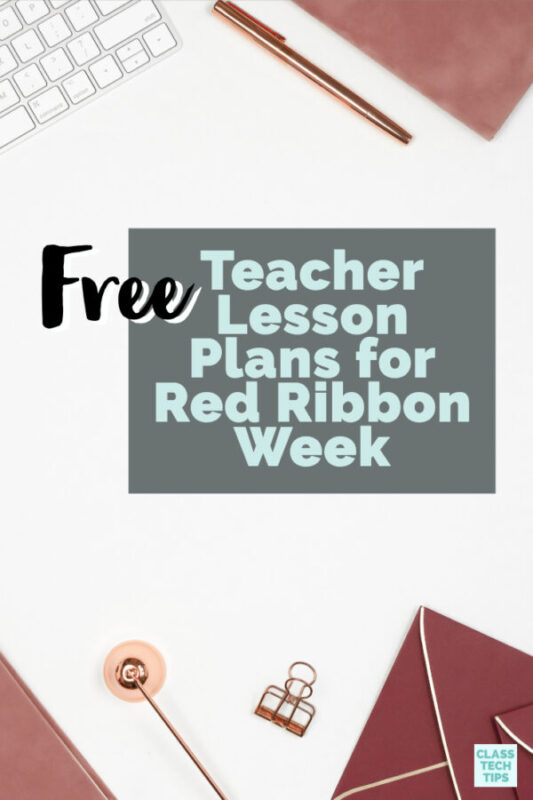 In this blog post you will learn about free teacher lesson plans for Red Ribbon Week! These multimedia resources are hosted online and free for you to use.