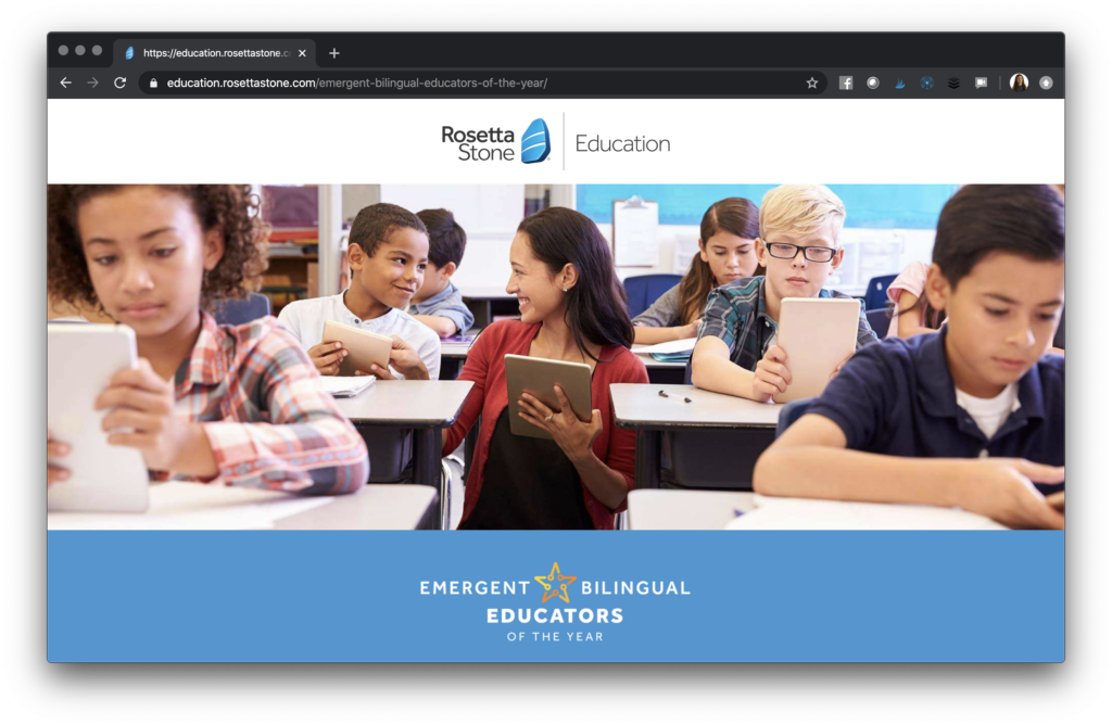 Learn about Rosetta Stone Education’s new bilingual educators award program and how schools now have a chance to win almost $100,000 in prizes this year.