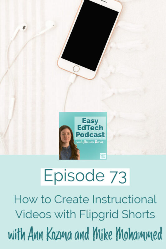 Learn best practices for how to create instructional videos, including planning, filming, and sharing. You’ll hear about the free and fantastic Flipgrid Shorts tool.