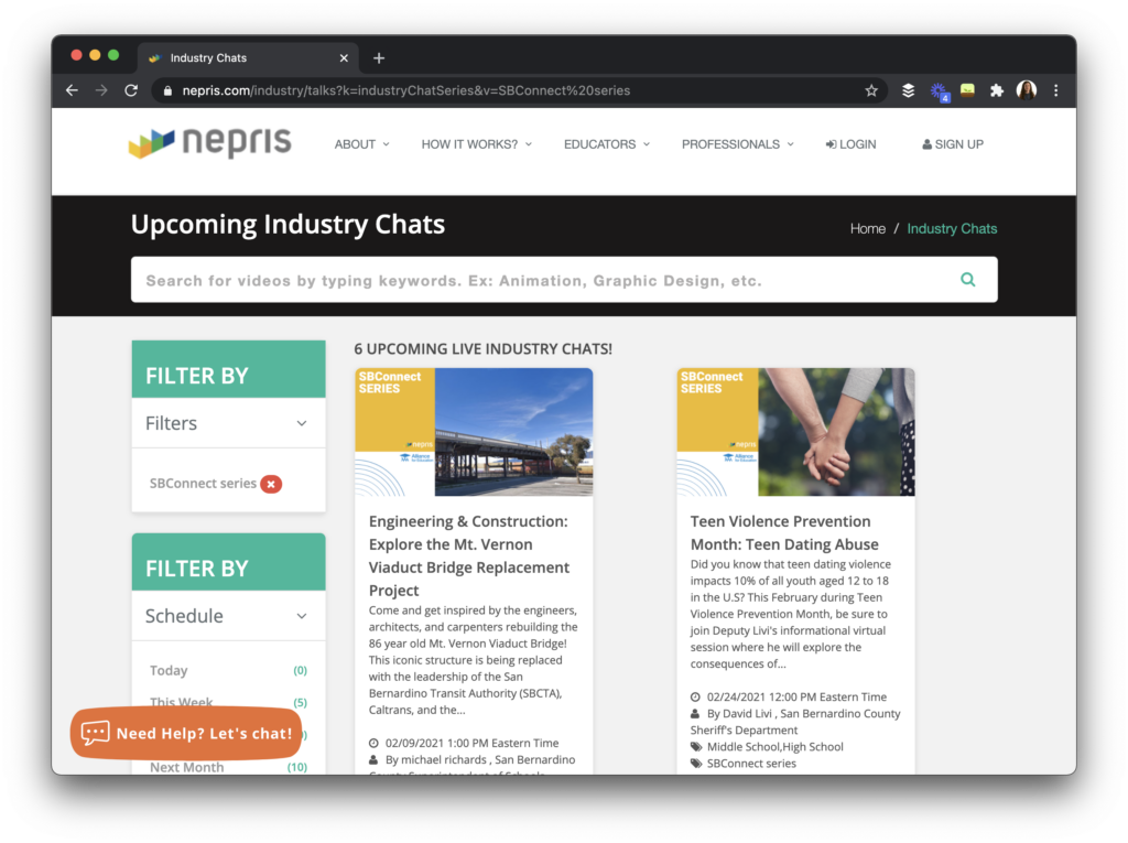 the team at Nepris has set up a series of free, live discussions on social and emotional learning with virtual expert panels.