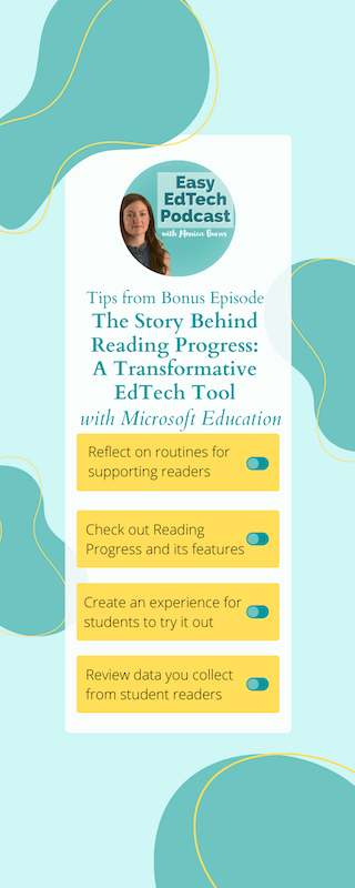 In this episode, Microsoft Education product manager Mike Tholfsen joins to share the story behind Reading Progress, a new Microsoft Teams app that is free for teachers. You’ll hear what Reading Progress can do to transform literacy instruction and assessment.