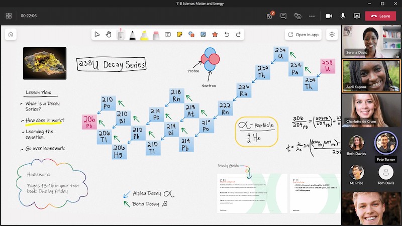 Learn how the Whiteboard in Microsoft Teams can be used to facilitate collaboration in the classroom.