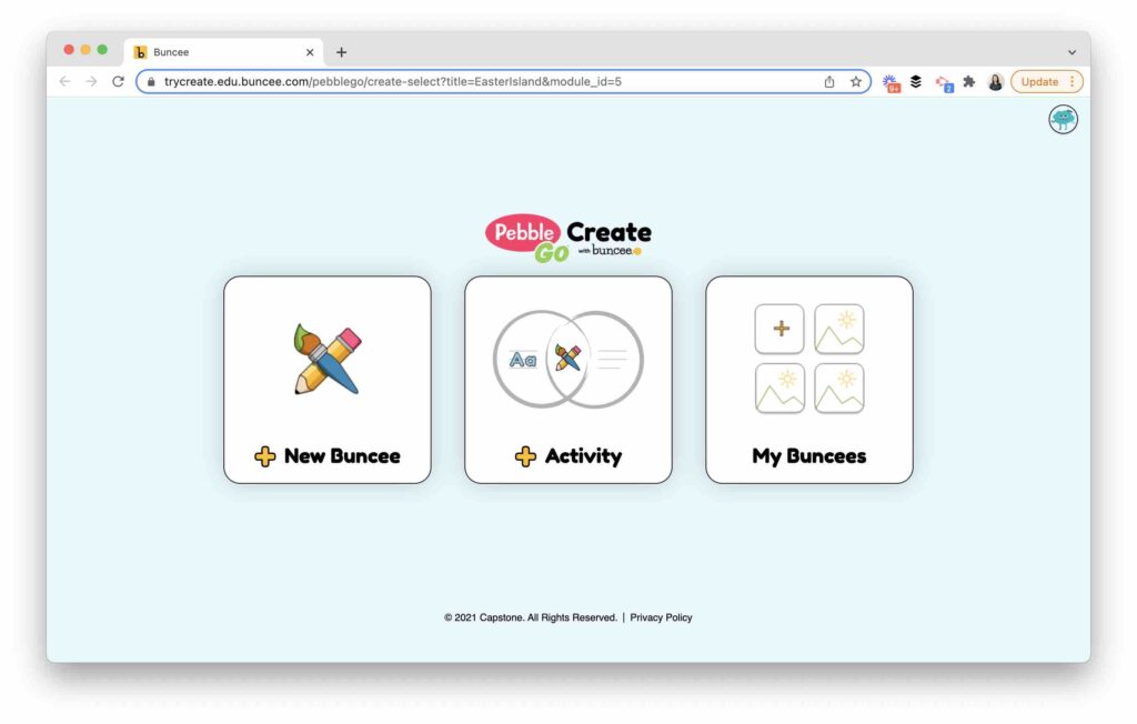 For a more engaging and creative formative assessment option, PebbleGo Create makes it possible to check for understanding with all learners.