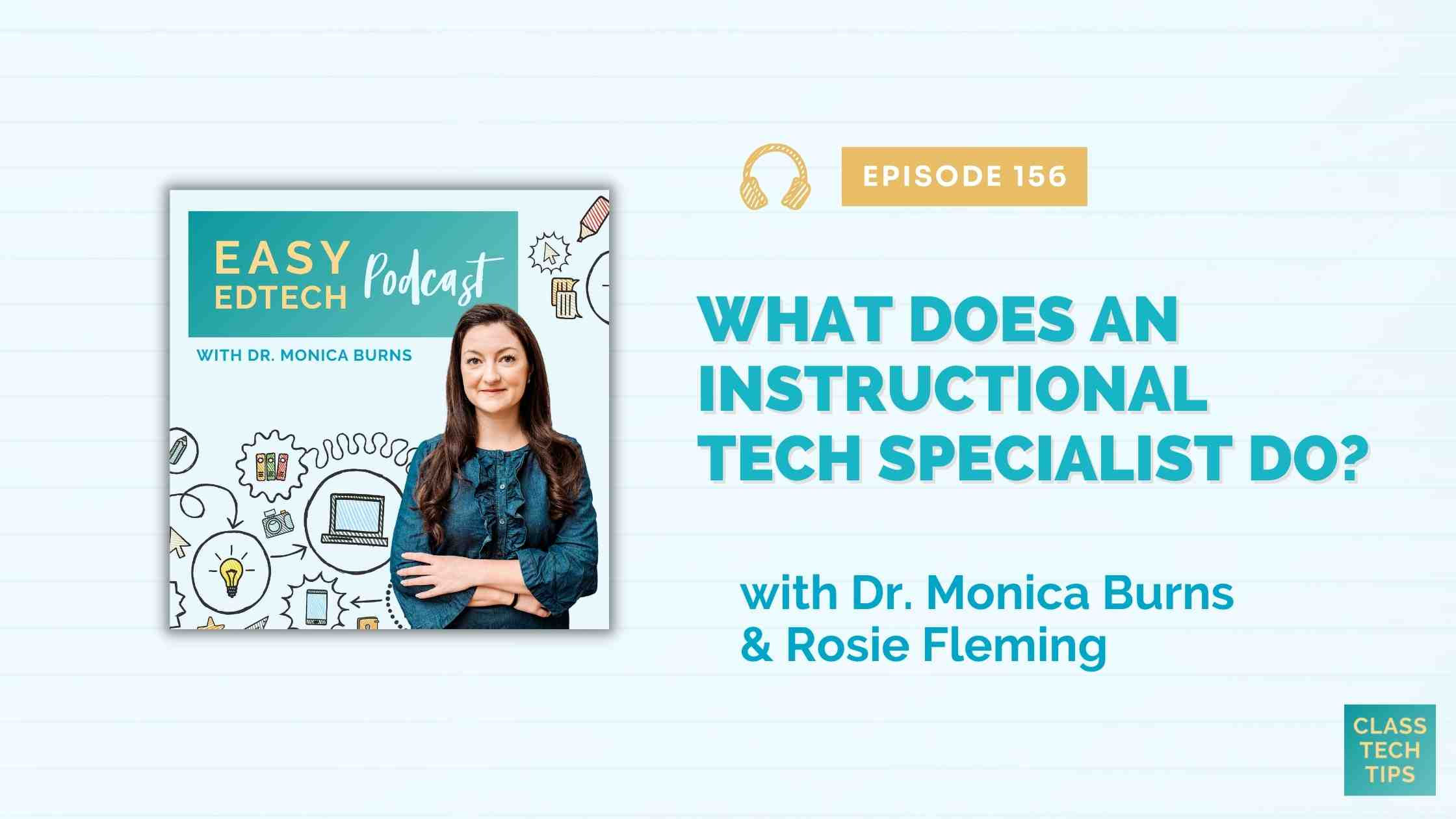What Does an Instructional Technology Specialist Do? with Rosie Fleming Easy EdTech Podcast