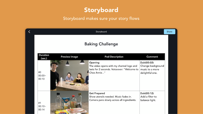 A video and storyboard app can help students plan, produce and share a video of their own this school year.