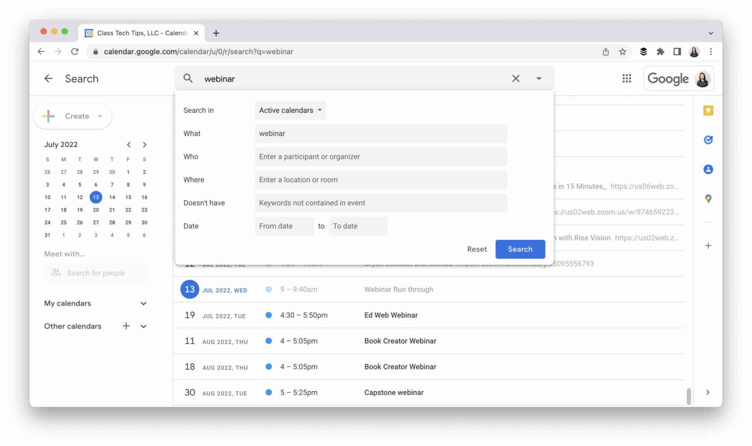 7 Google Calendar Tips for Teachers - Class Tech Tips