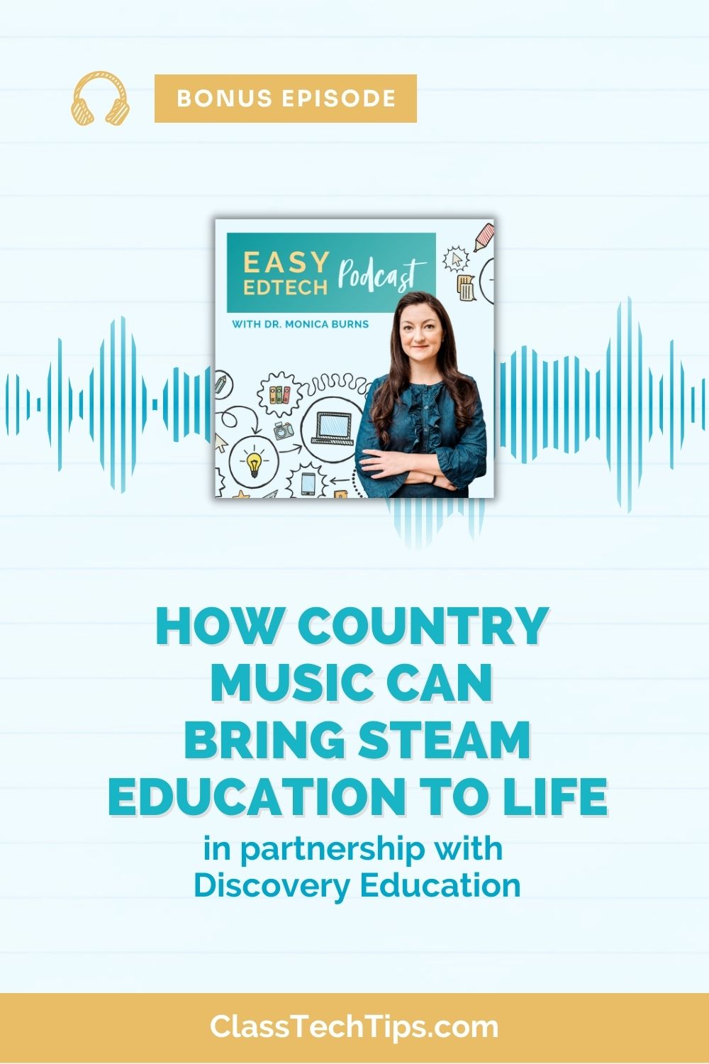 Country music-inspired STEAM education podcast episode cover art