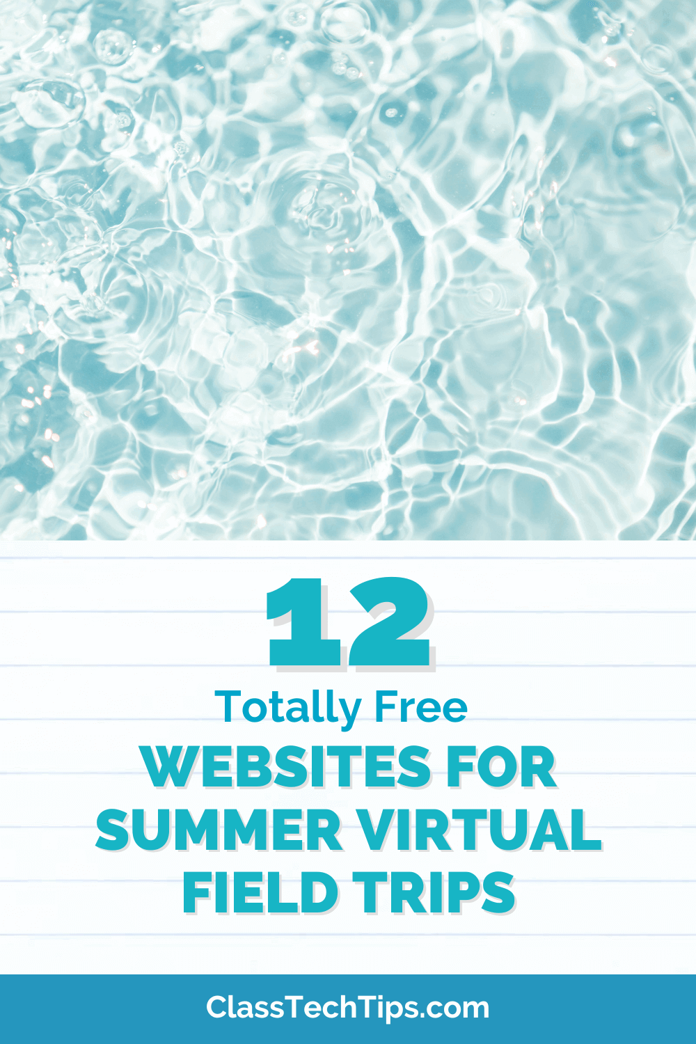 Featured image of serene water scene, representing refreshing summer virtual field trips for students and families.