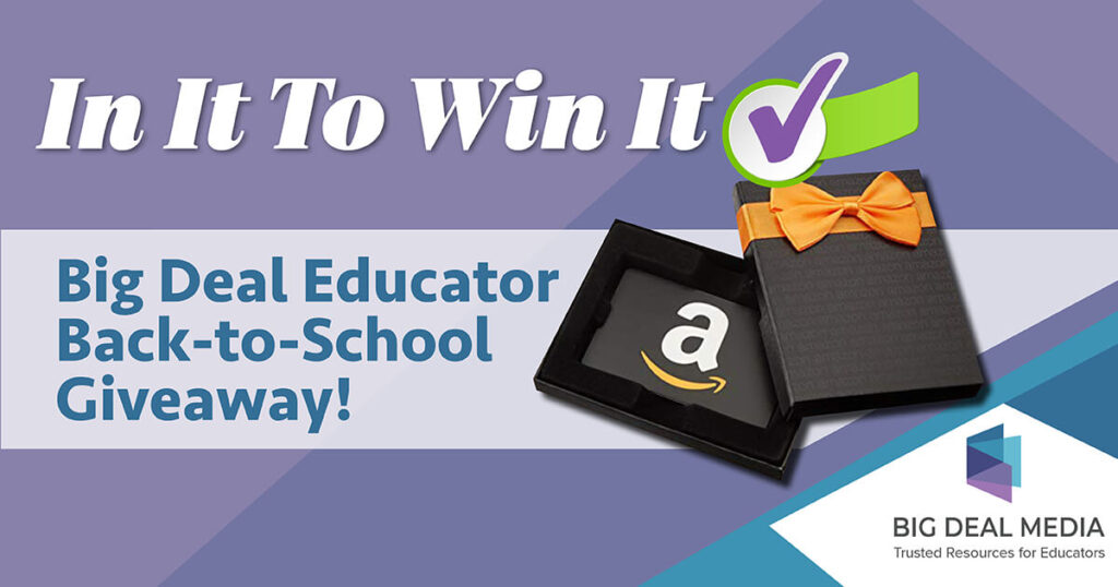 Promotional image for the Back-to-School Giveaway by Big Deal Media, illustrating the opportunity for educators.